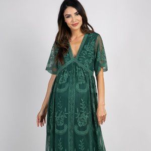 Pinkblush Teal Maternity Dress (M)